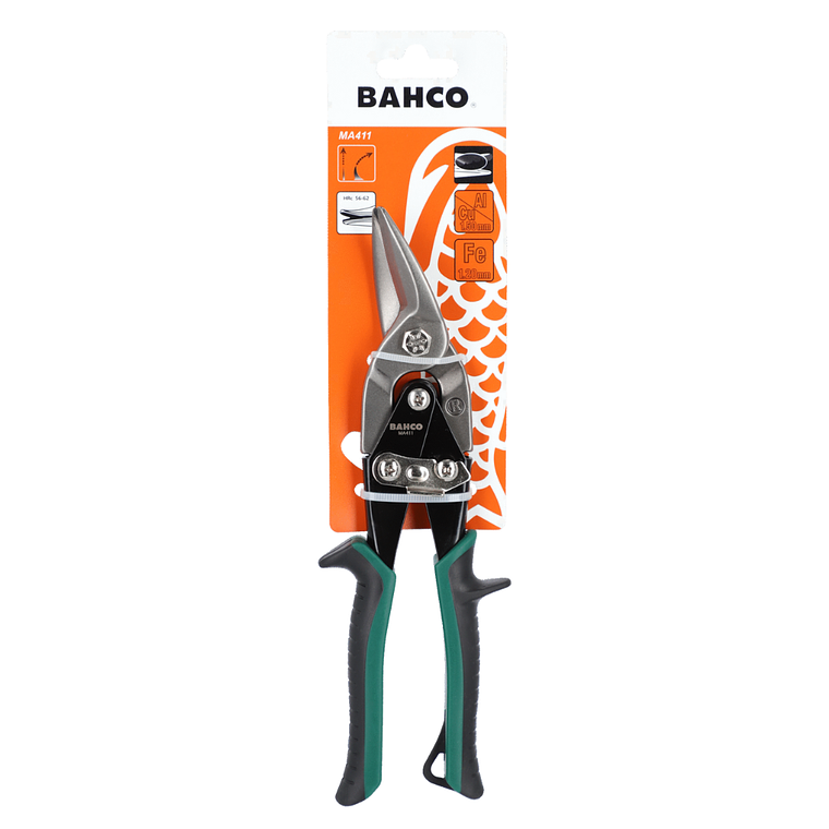 Tijera Corta Lata Hojalatera Derecha Profesional Bahco Ma411 6