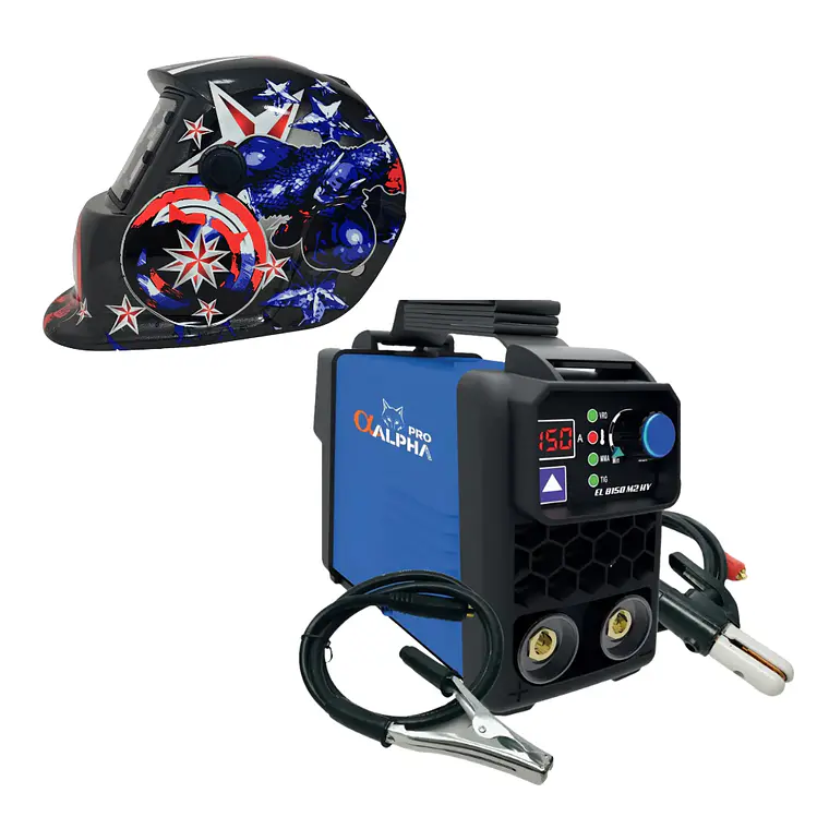 kit Soldadora Alpha TIG 150A 2en1  + Máscara Redbo RBLYE26 1