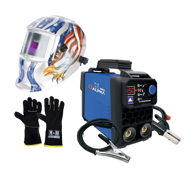 kit Soldadora AlphaTIG150A 2en1+Guantes+Máscara RedboRBLY93H 1