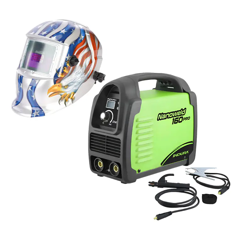 kit Soldadora Indura MMA 160A + Máscara Fotosensible RBLY93H 1