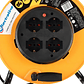 Carrete Alargador 4 Tomas 40m Schuko Electraline Negro - Miniatura 3