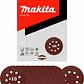 10 Discos Lija Con Velcro 125mm (5) Grano 180 Makita D-54558 - Miniatura 1