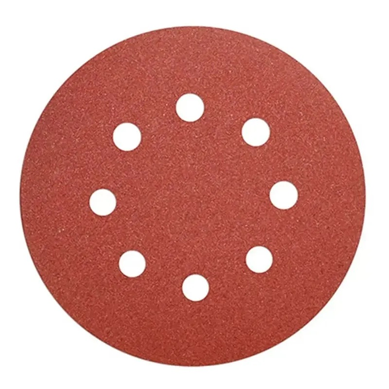10 Discos Lija Con Velcro 125mm (5) Grano 180 Makita D-54558 2