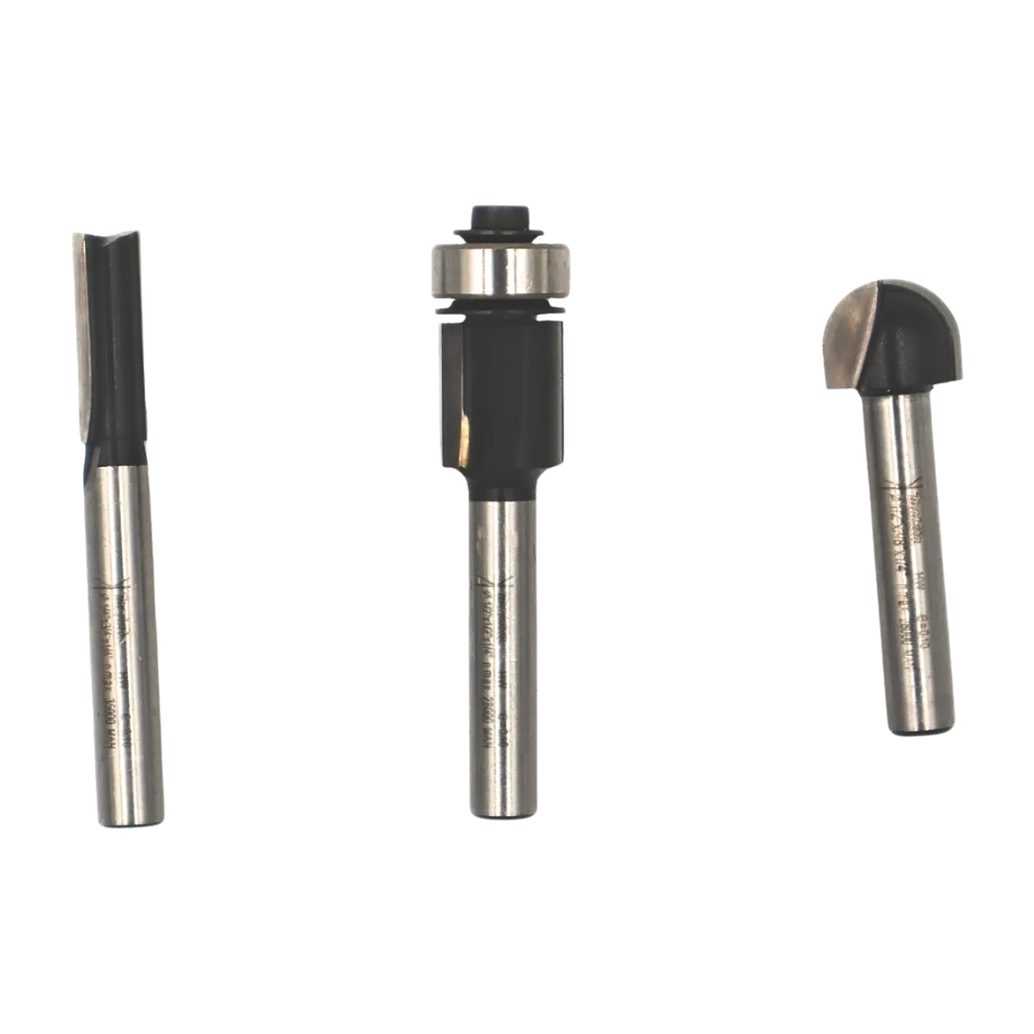 Set 3pcs Fresas Encastre 1/4 D-70465 Makita 1