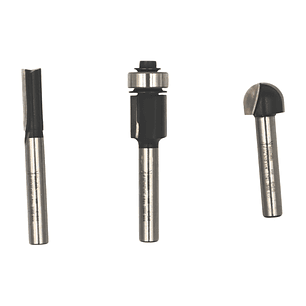 Set 3pcs Fresas Encastre 1/4 D-70465 Makita