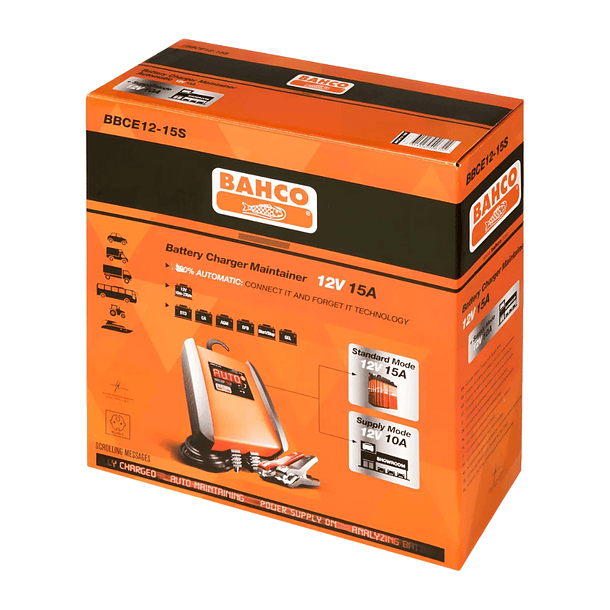Cargador De Bateria 12v  Para Automóviles Bahco BBCE12-15S 4