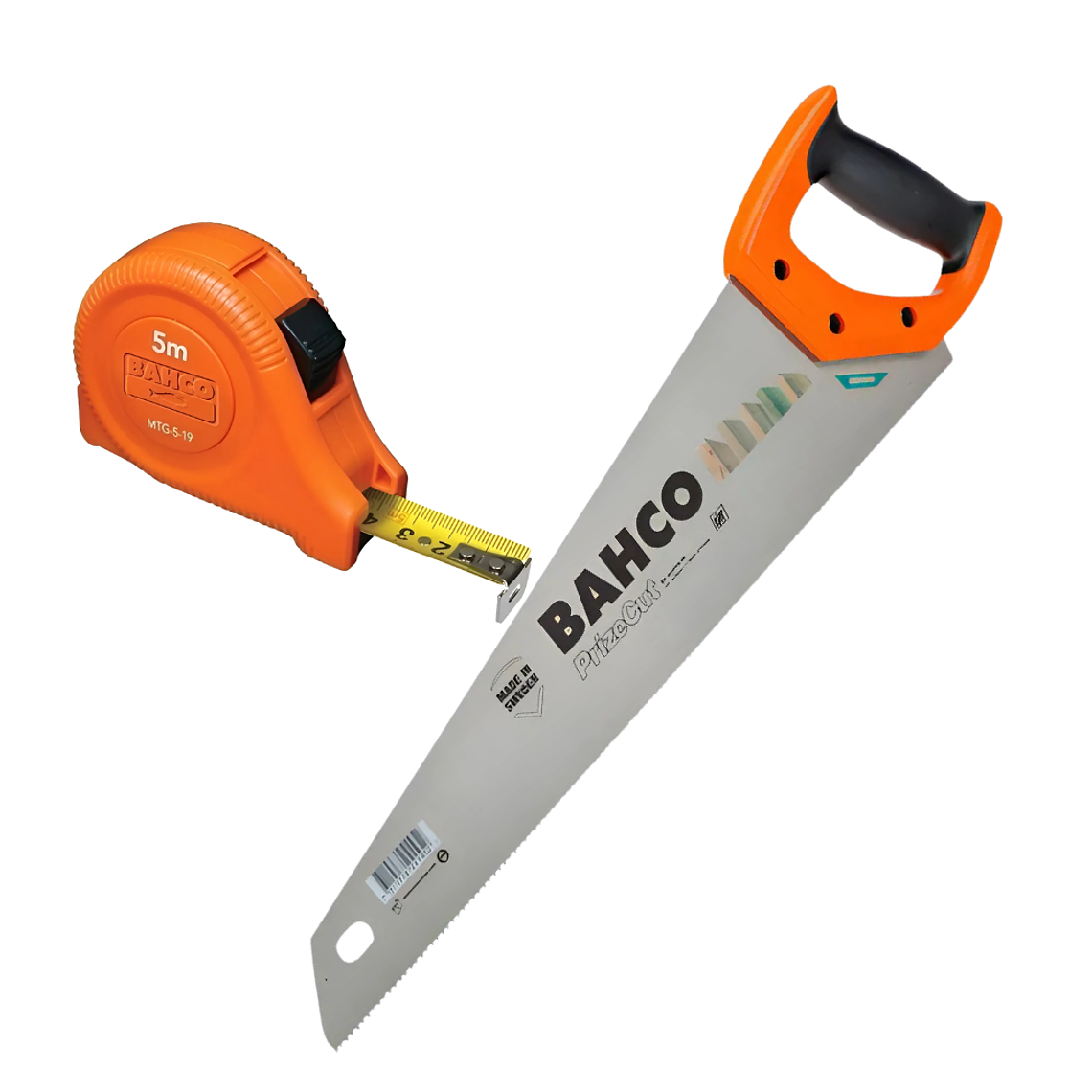 Pack Serrucho + Huincha de Medir de 5m Bahco NP-19MTG-519-E 1