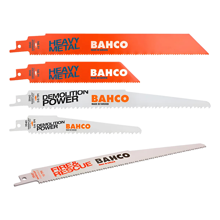 Set Hoja Sierras Sable Metal/Madera 5pzs Bahco 3940HDDSET5P 1