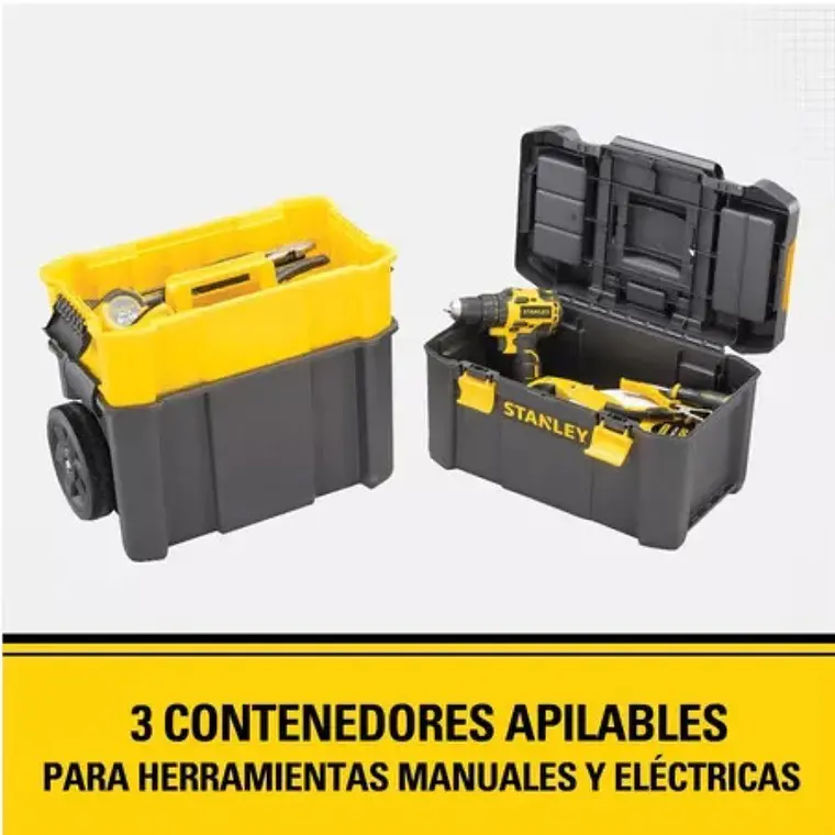 Caja De Herramientas De Plástico Con Ruedas Stanley Stst18631 4