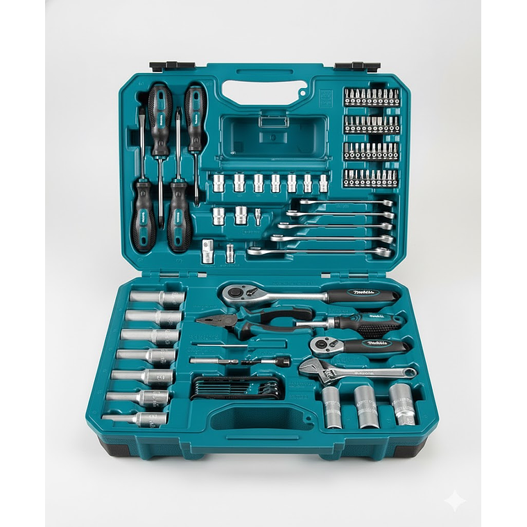 Set Herramienta Manual 87 Piezas Maleta Makita E-08458 1
