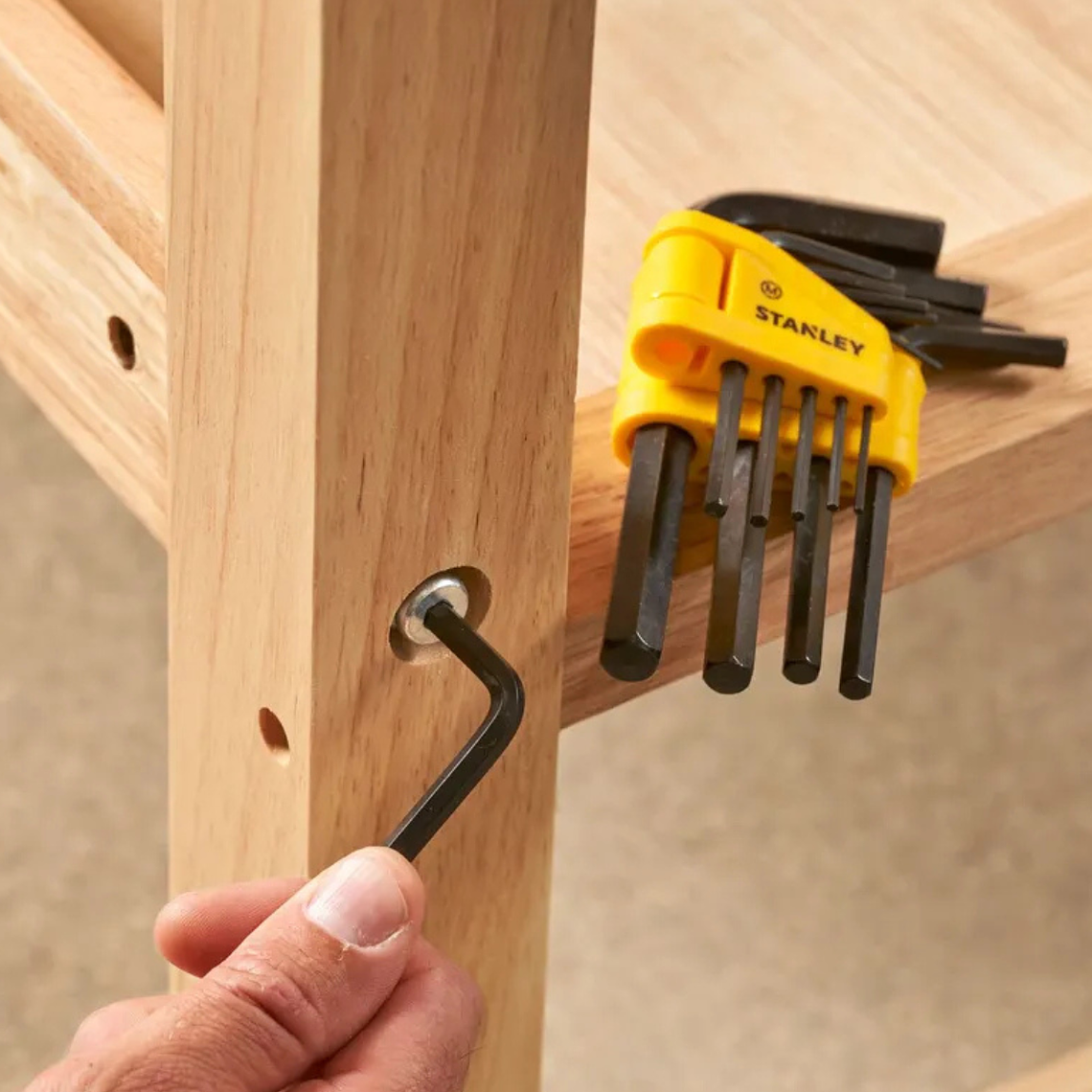 Set De 10 Llaves Allen Hexagonales Stanley 69-253 3