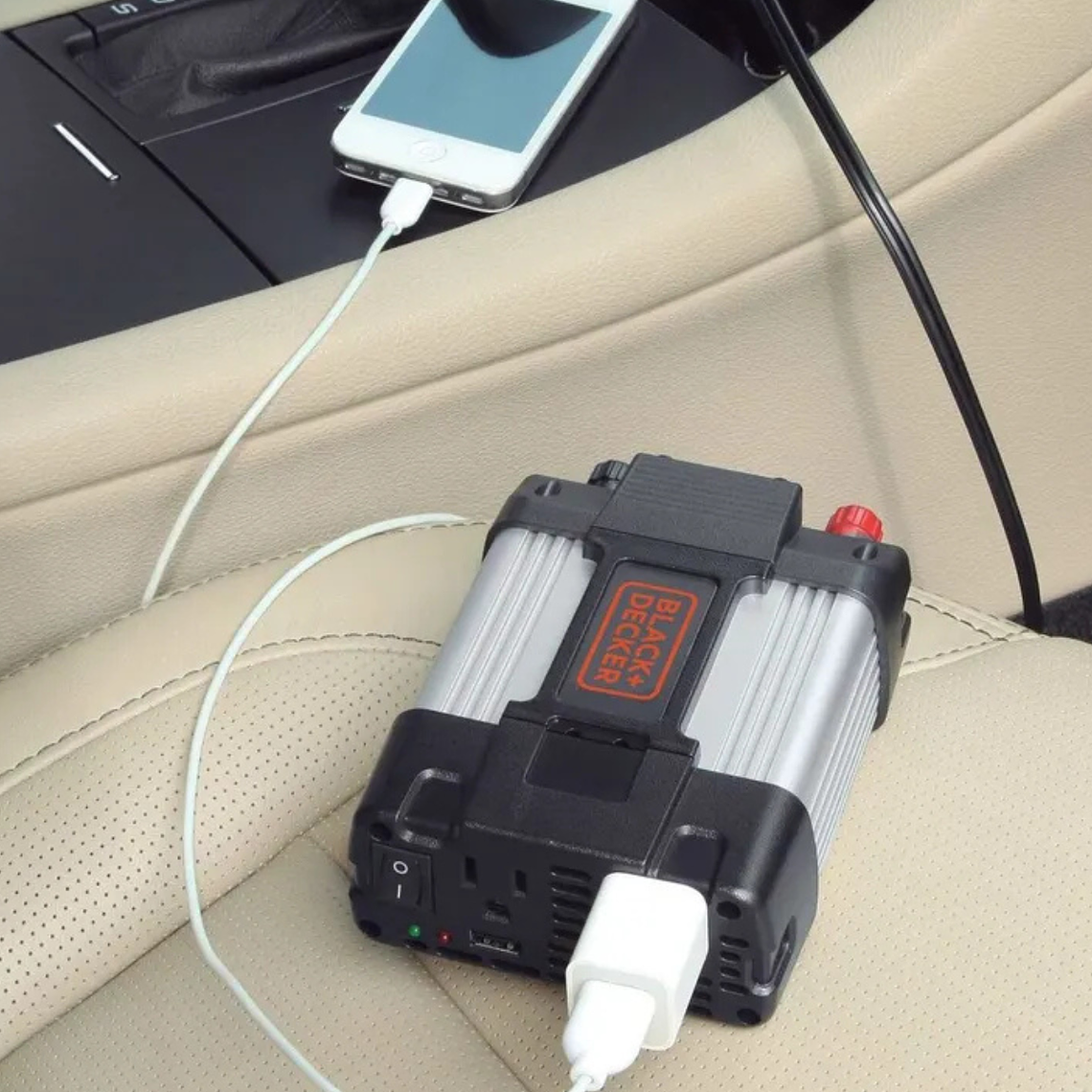 Inversor de Corriente Con Usb 400w Black+decker Pi400la 7