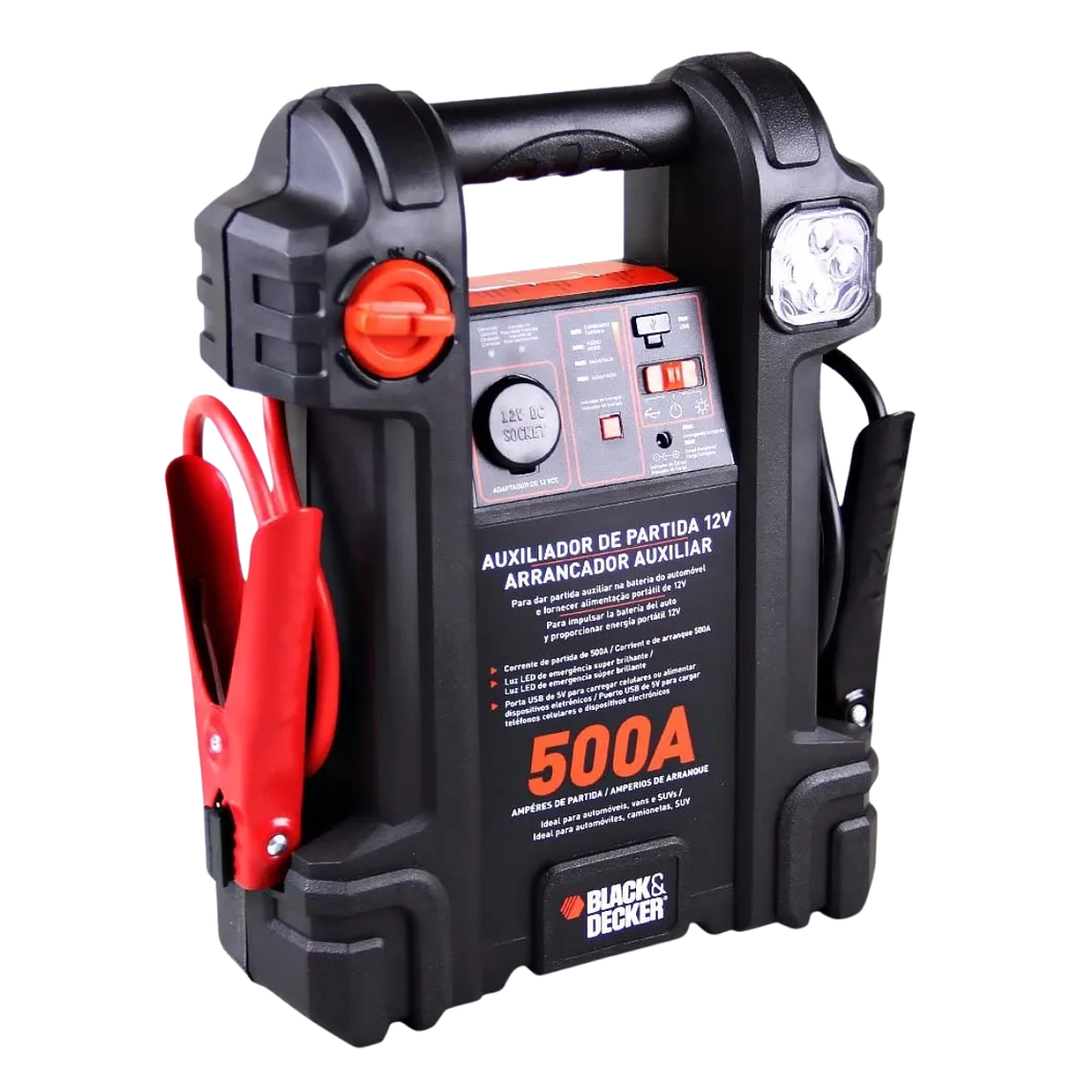 Partidor Auxiliar Para Autos 500amp BLACK+DECKER JS500S 3