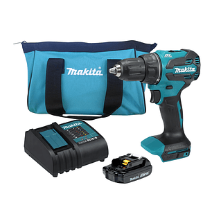 Kit Taladro Percutor Inalámbrico 18v Car/Bat Makita Dhp490sy
