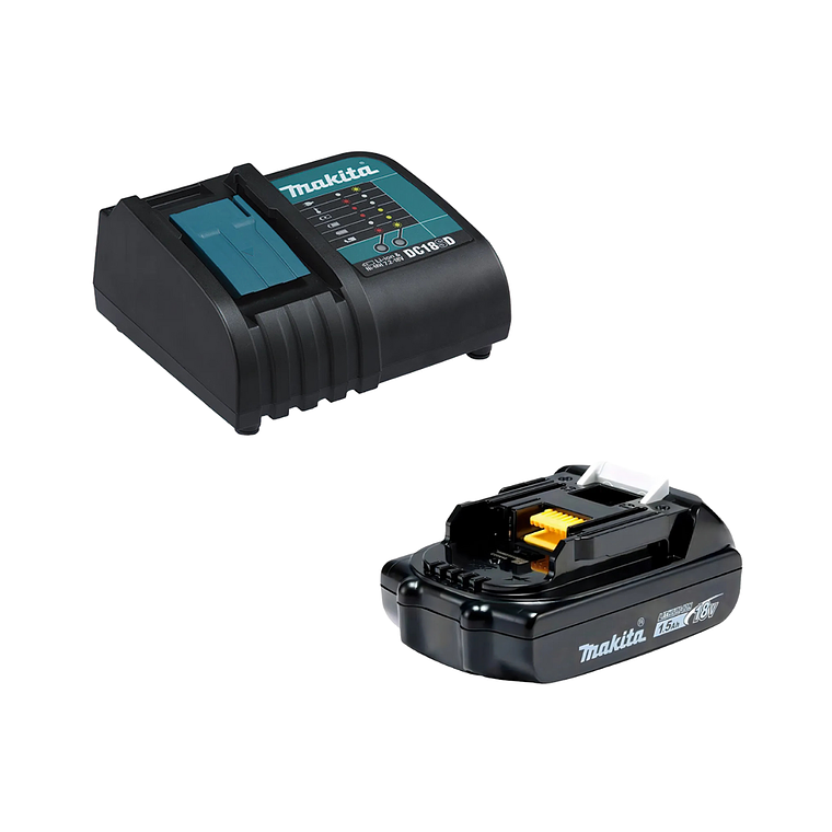 Kit Taladro Percutor Inalámbrico 18v Car/Bat Makita Dhp490sy 6