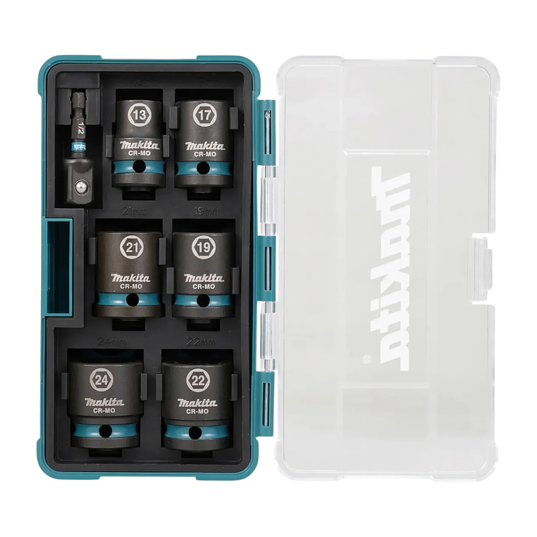 Set Dados De Impacto 1/2 7 Pzs Makita E-16592 1