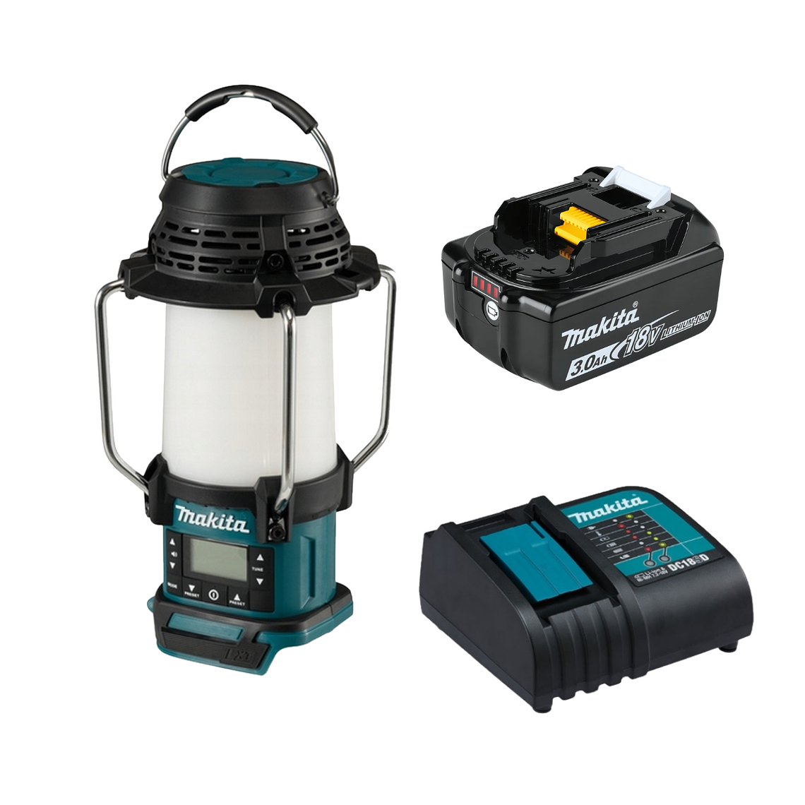 Radio Con Linterna Inalambrica Car/Bat 3Ah Makita DMR055SF 1