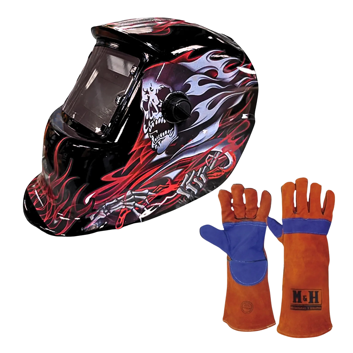 Máscara Para Soldar Profesional + Guante RBLYE66 1