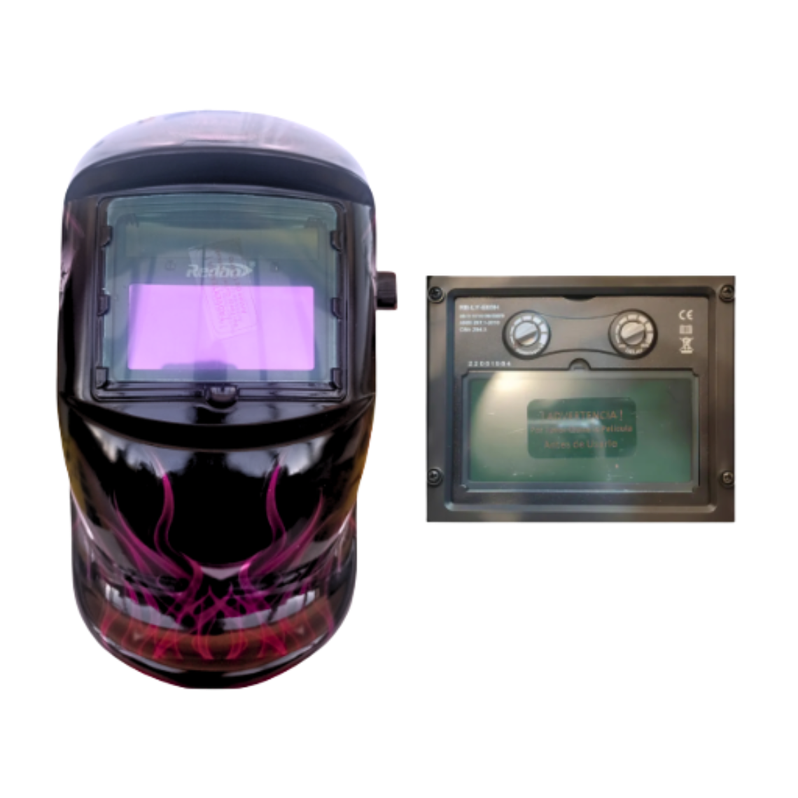 Máscara Para Soldar Profesional + Guante RBLYE66 2