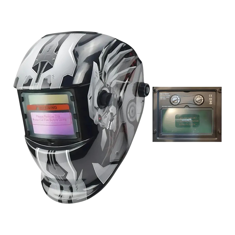 Máscara Para Soldar Profesional + Guante RBLYE88 2