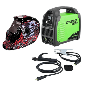 kit Soldadora Indura MMA 160A + Máscara Fotosensible RBLYE66
