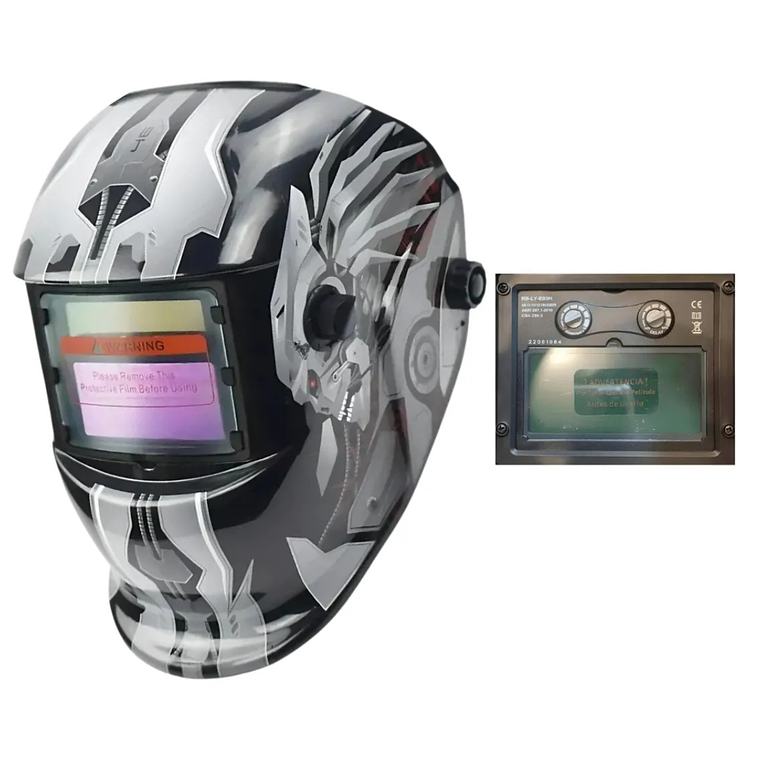 kit Soldadora Indura 160A + Máscara Fotosensible RBLYE88 + Guante 6