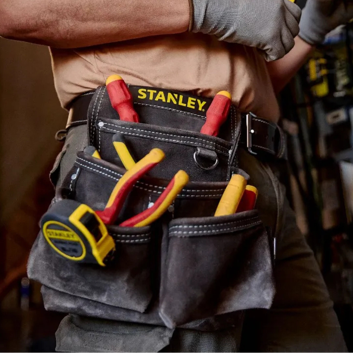 Bolso Portaherramientas Doble Cuero Stanley STST1-80116 5