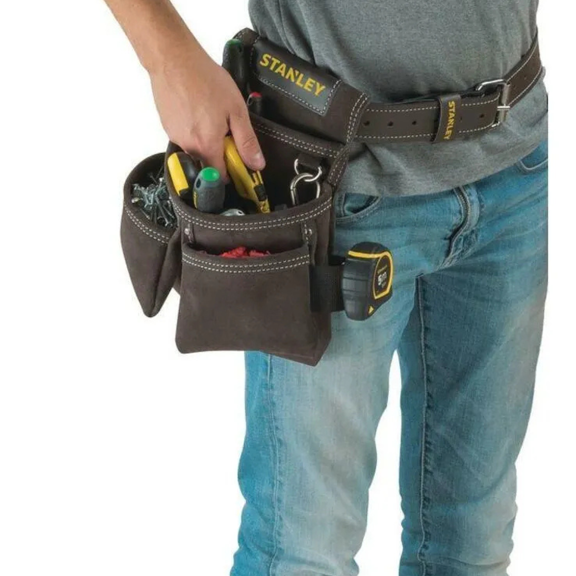 Bolso Portaherramientas Doble Cuero Stanley STST1-80116 6