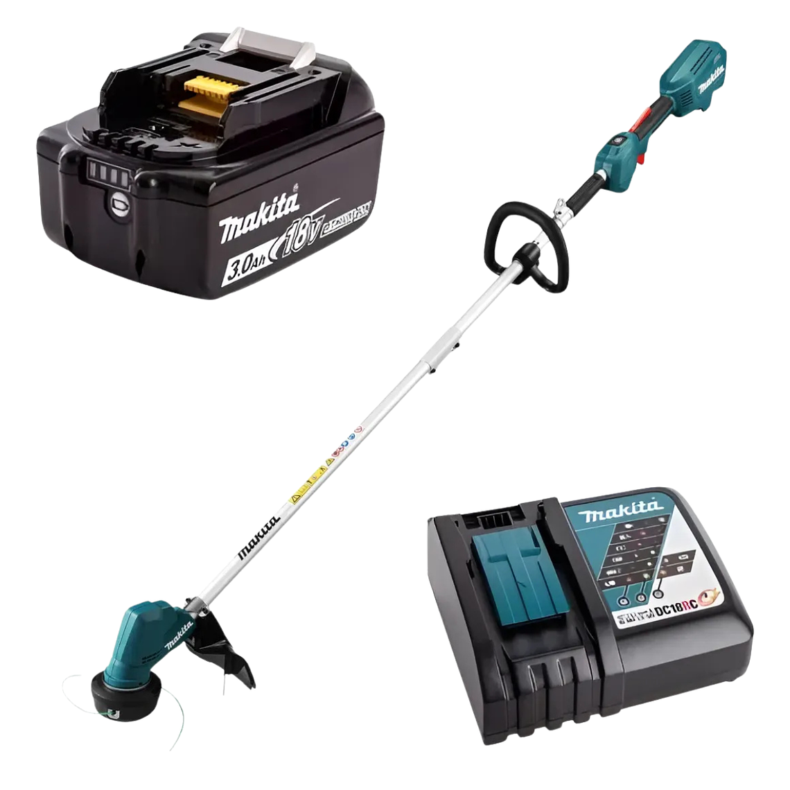 Kit Orilladora Inalámbrica 18v Car/Bat 3Ah Makita DUR192LRF 1