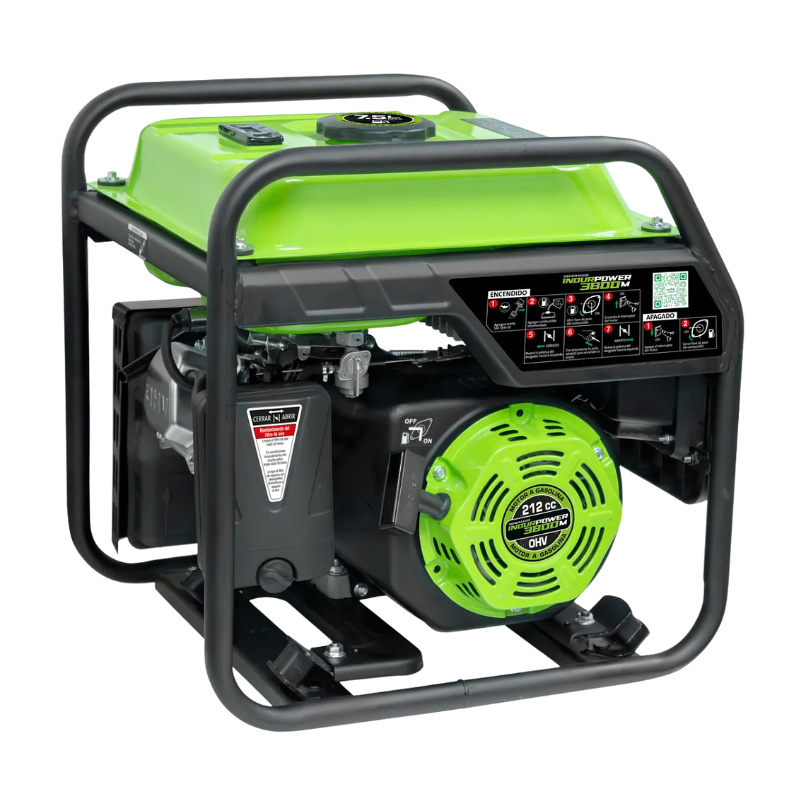 Generador Eléctrico Indura Gasolina 220V 3800m 3.8 Kw 3