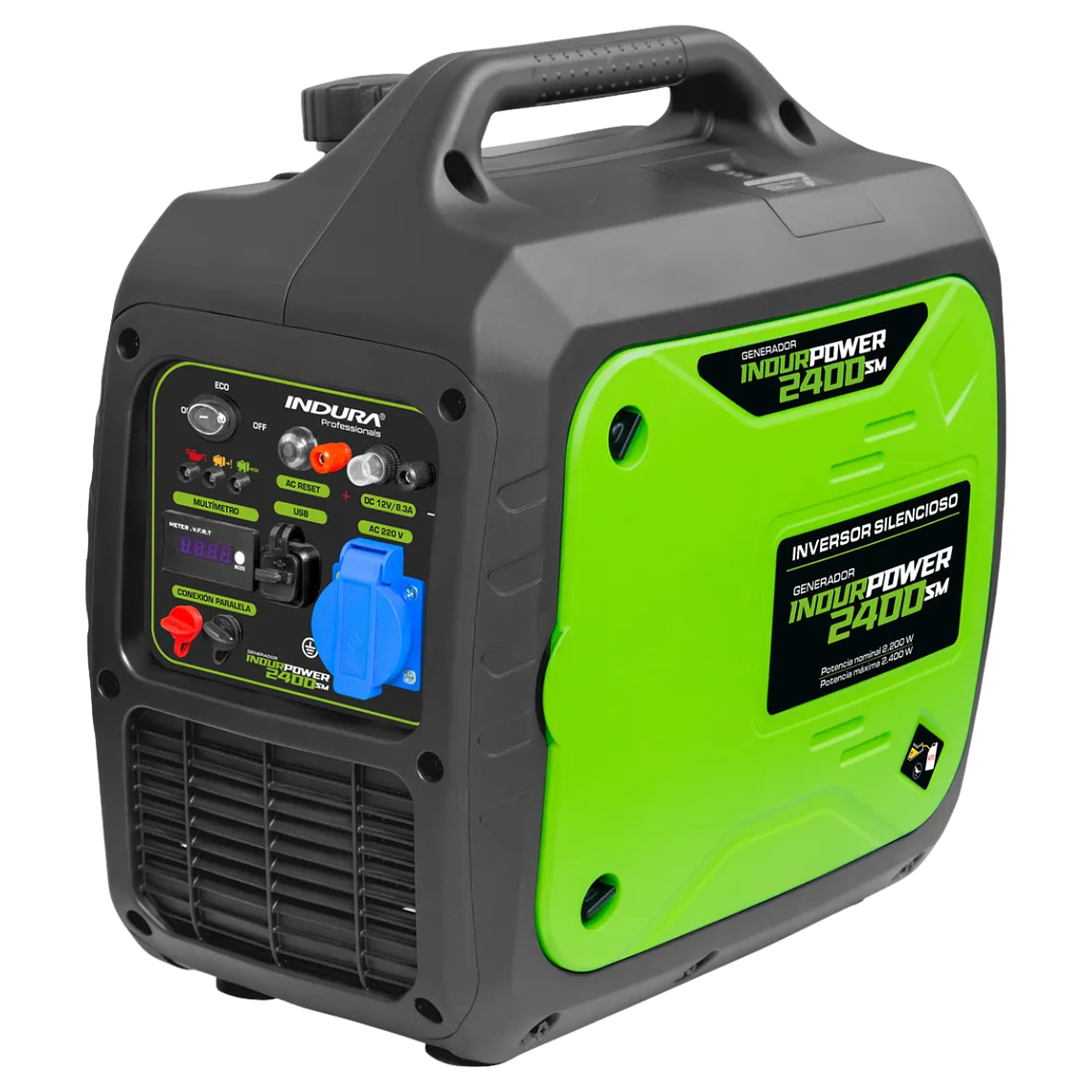 Generador Silencioso 2.4kw Inverter Indura 2400 Sm 3