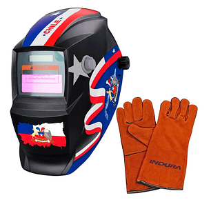 Máscara Para Soldar Profesional + Guante RBLYE33