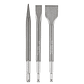 Set Cinceles SDS Plus 1Punto/2 Cinceles 3Pzas Makita D-71314 - Miniatura 1