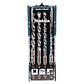 Set de Brocas SDS Plus 4pzs 6,8,10,12 X 160mm Makita D-74756 - Miniatura 1