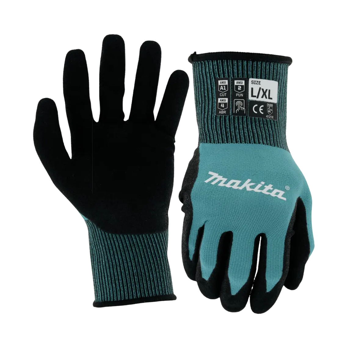 Guante Reforzado Anticorte Nitrilo Talla L-XL Makita T-04123 1