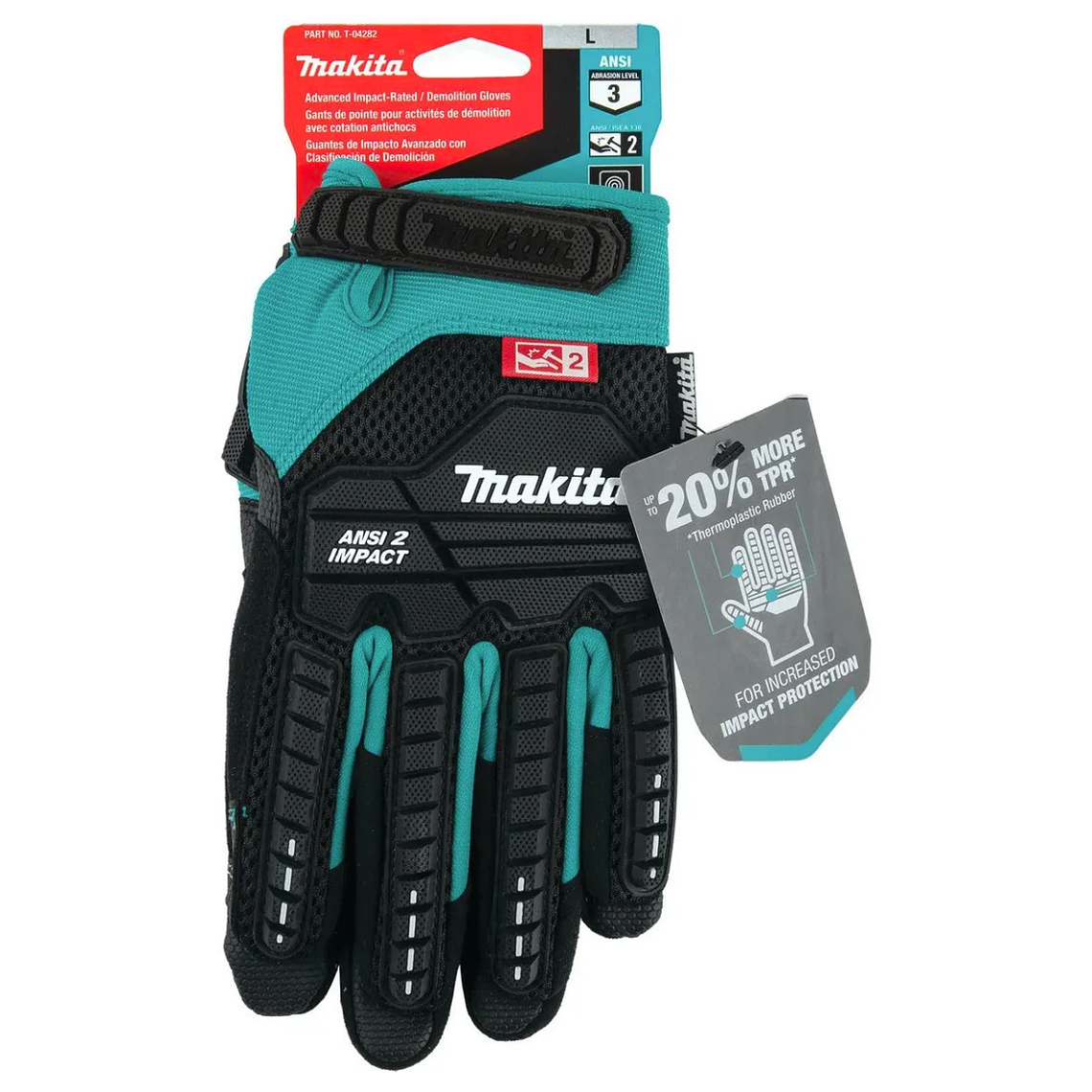 Guantes De Demolición De Impacto 2 Makita T-04282 5