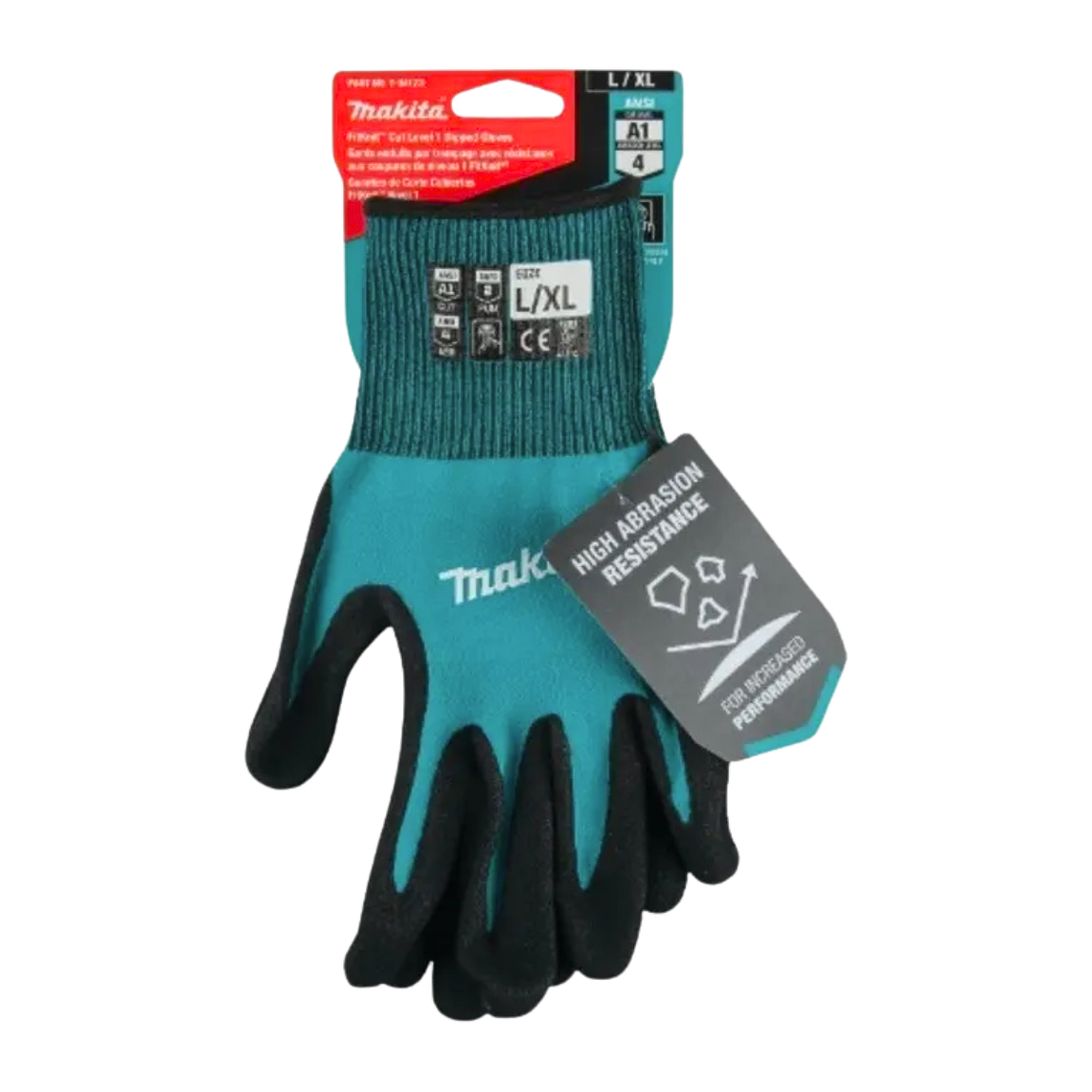 Guante Reforzado Anticorte Nitrilo Talla L-XL Makita T-04123 5