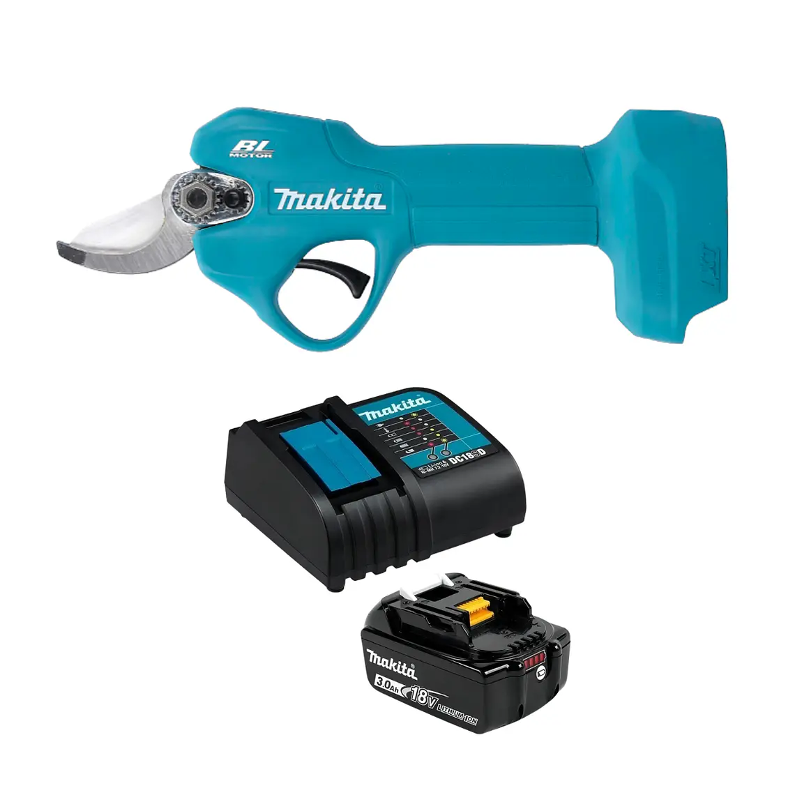 Kit Tijera Poda Inalámbrica 18v Car/Bat 3Ah Makita DUP181SF 1