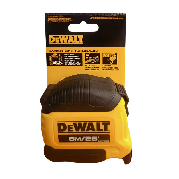 Huincha De Medir SERIESTM 8m/26 Dewalt Dwht38126s 4