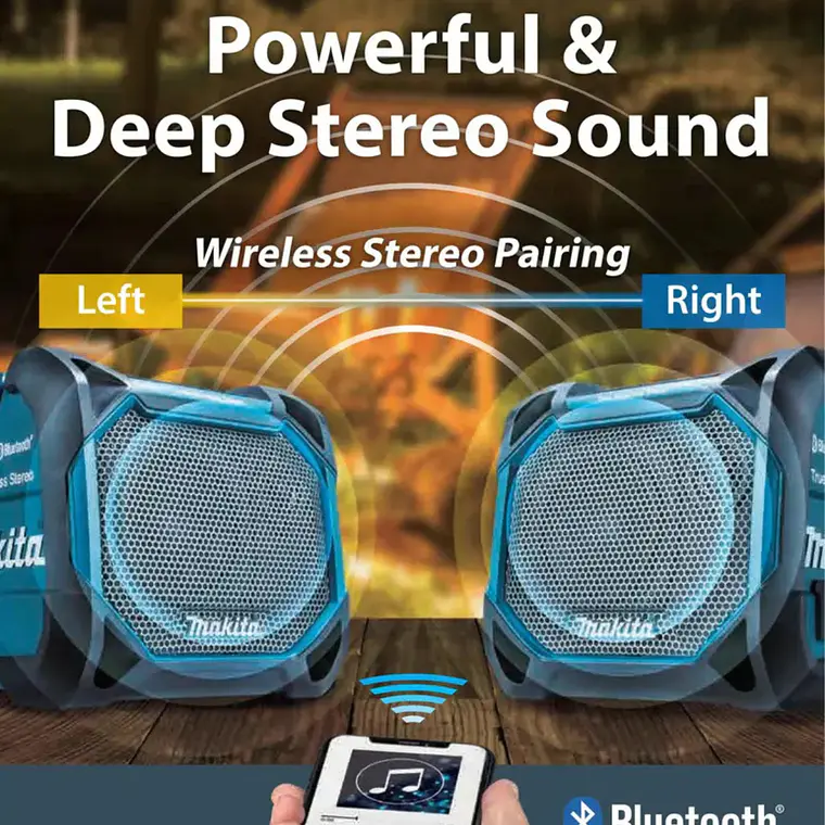 Kit Parlante Inalámbrico BT Bat3ah/Car 18v Makita DMR203RF 6