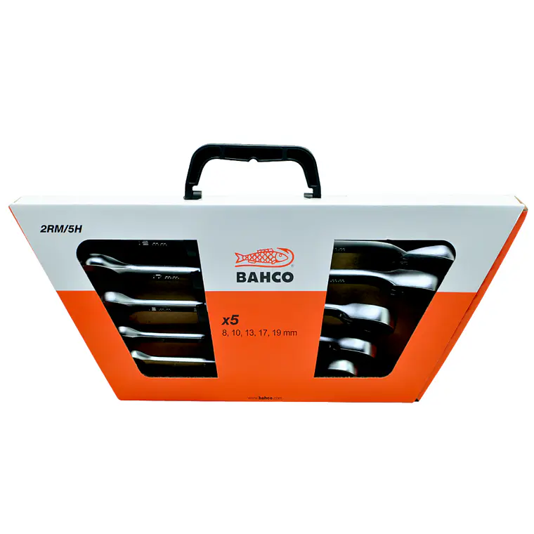 Juego Llaves Puntacorona C/chicharra Fija 8-19 Bahco 2RM5H 5