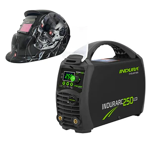 kit Soldadora Indura 250A + Máscara Redbo RBLYE64