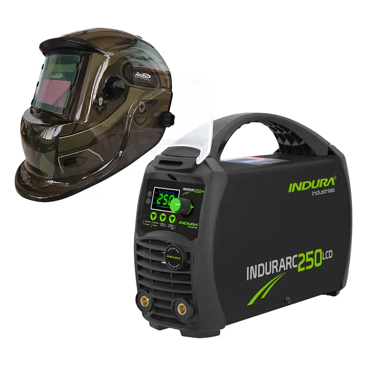 kit Soldadora Indura 250A + Máscara Redbo RBLYE95H 1