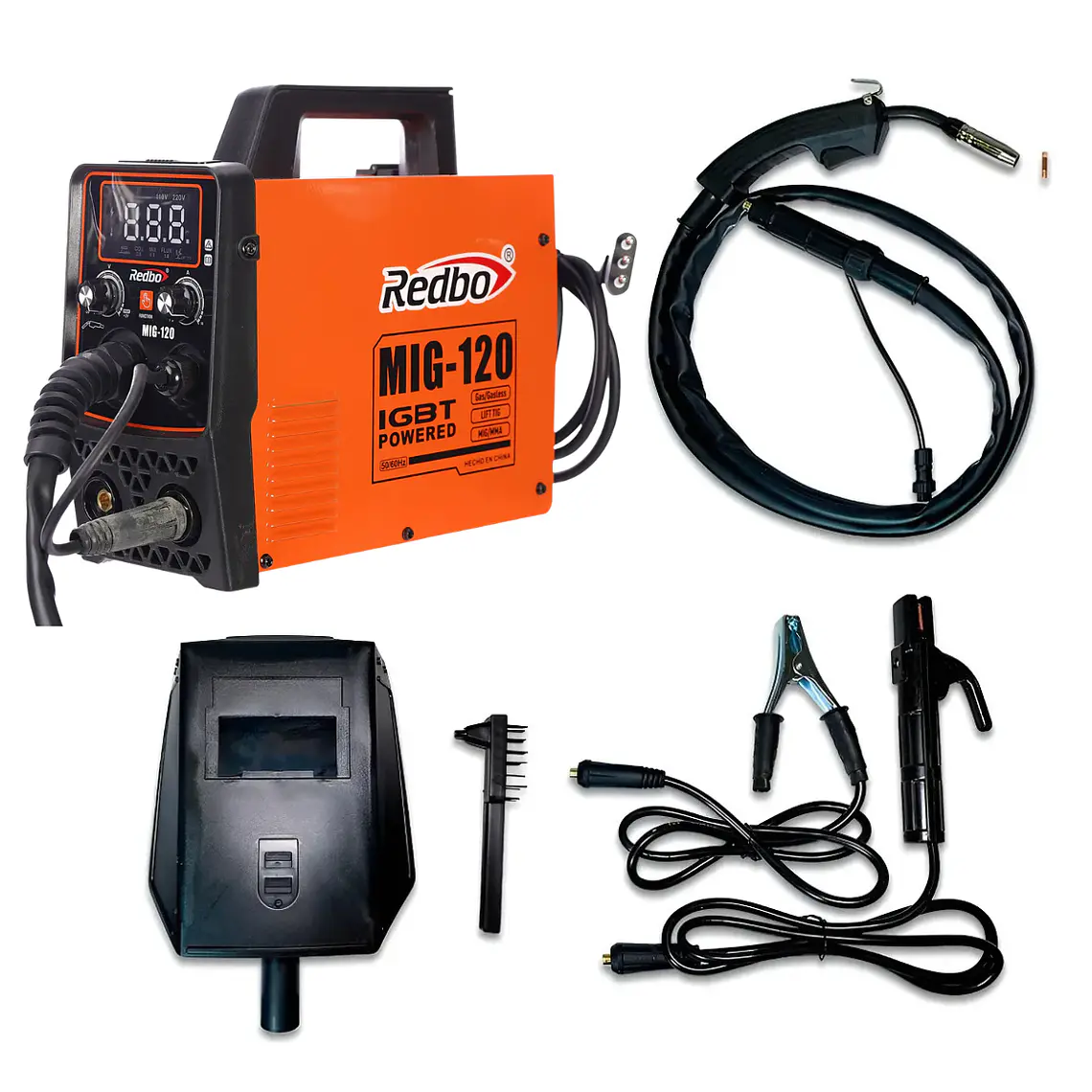 Soldadora Mig Inverter 3 En 1 ConGasSinGas Flux 120amp Redbo 1