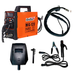 Soldadora Mig Inverter 3 En 1 ConGasSinGas Flux 120amp Redbo
