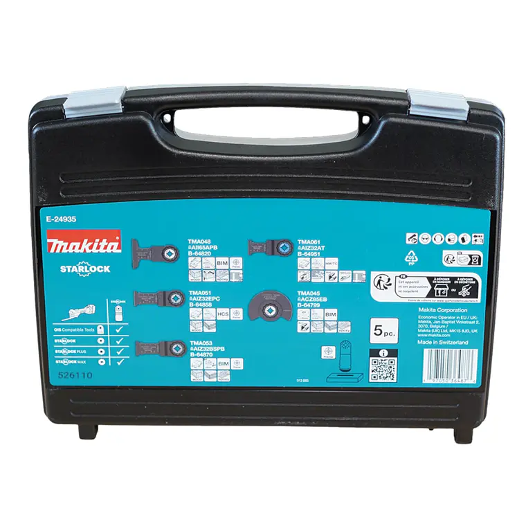 Set 5 Pza Multiherramienta Oscilante Starlock Makita E-24935 6
