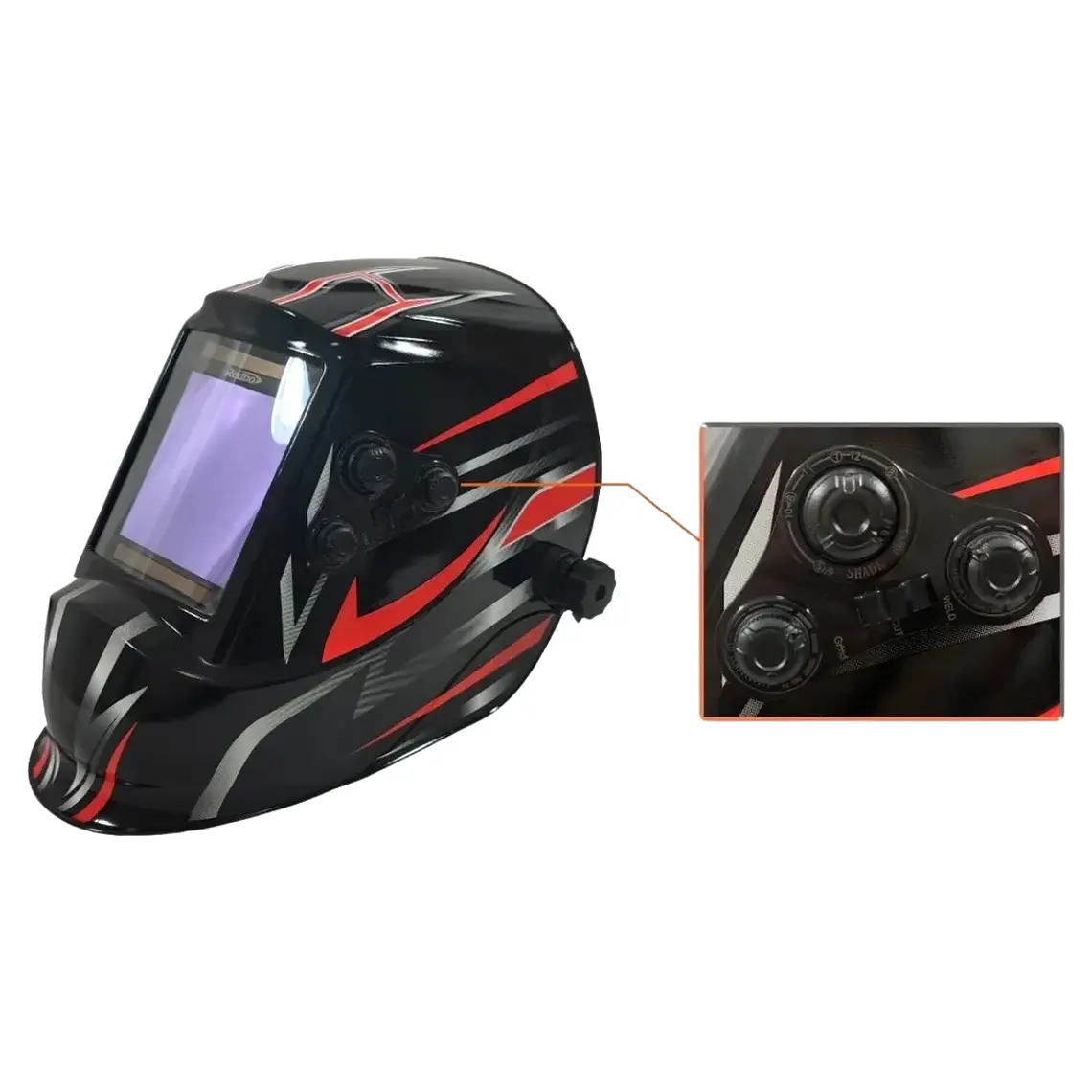 Máscara Para Soldar Fotosensible Profesional Rb9000-5 Redbo 3