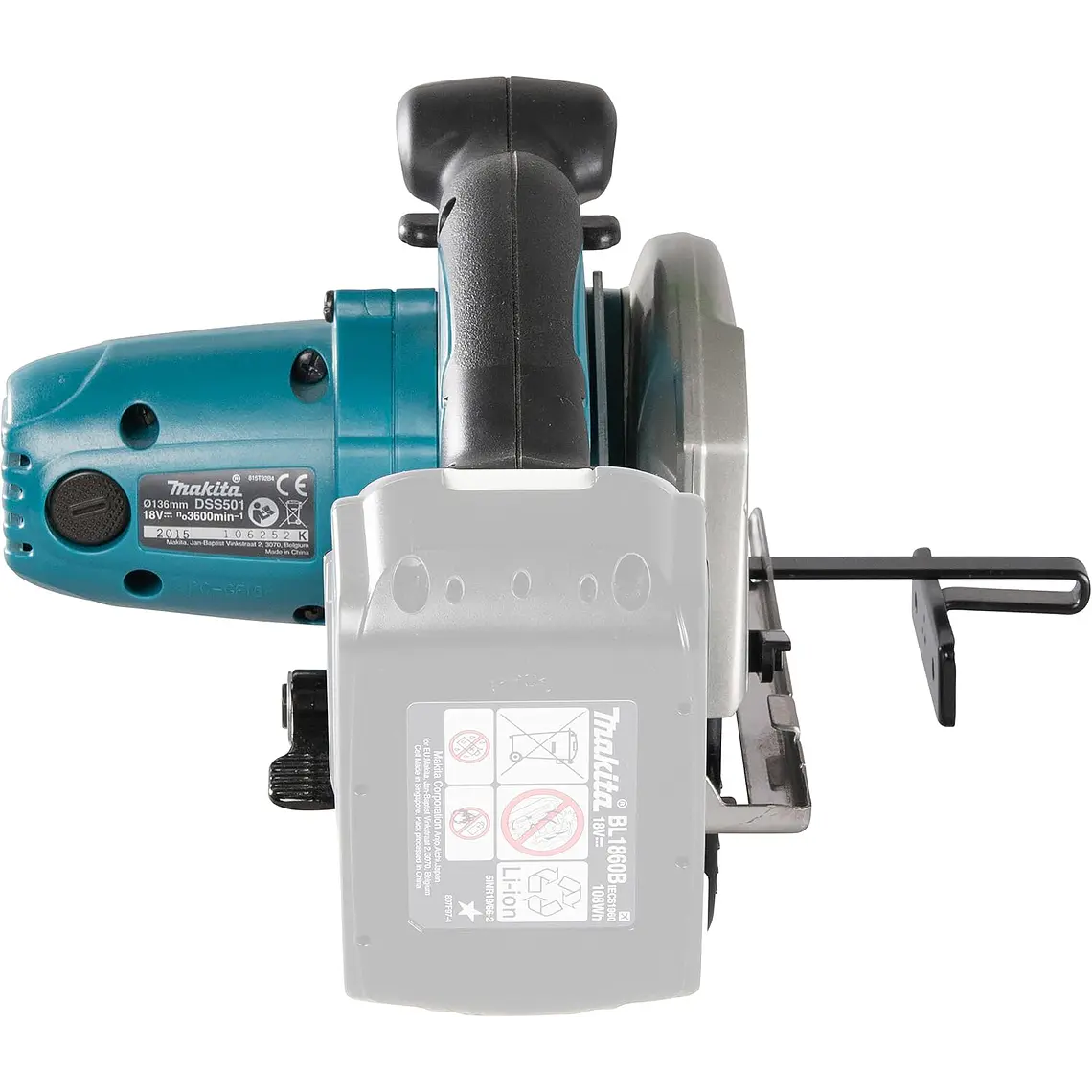 Sierra Circular Inalámbrica 18V LXT 136mm Makita DSS501Z 7