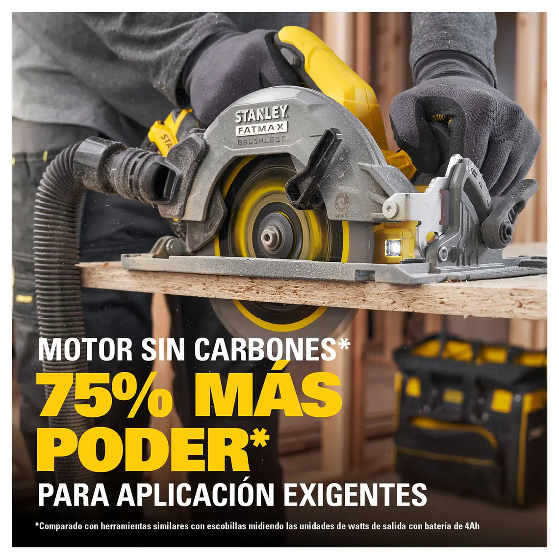 Sierra Circular Inalámbrica Stanley 20V 7-1/4 SBC551B S/Bat. 5