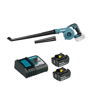 Soplador Inalámbrico 18V +2 bat 3ah +Carg Makita DUB186RFE